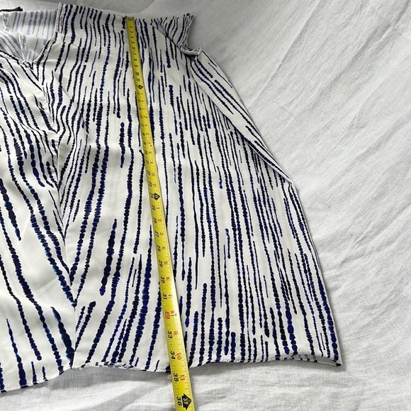 Hatch The Slouch Dress Blue White Size Petite - Picture 8 of 9